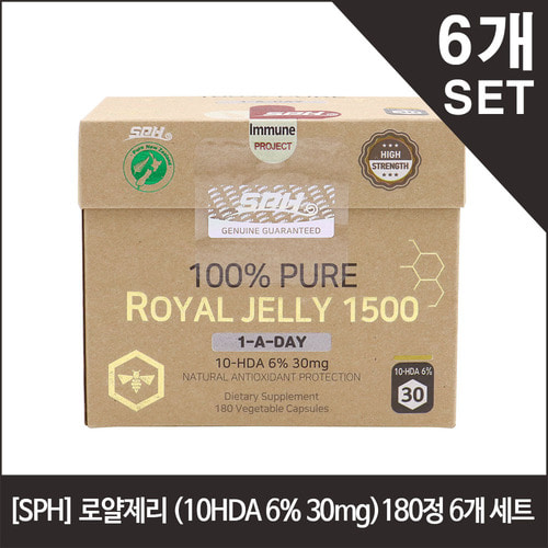 [SPH] 로얄제리 (10HDA 6퍼센트) 180정 x6