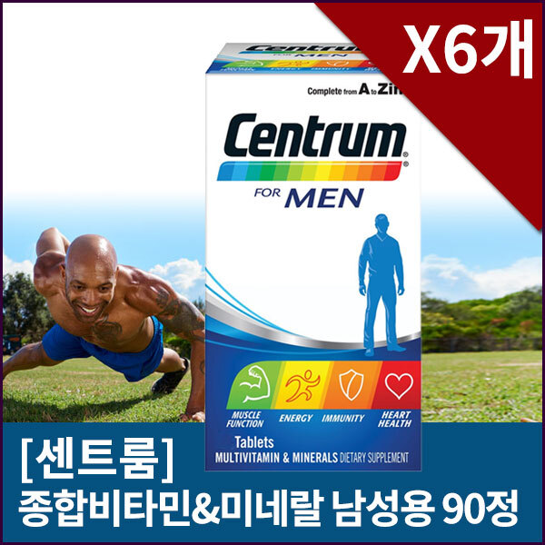 [센트룸] 종합비타민 남성용 90정 X6