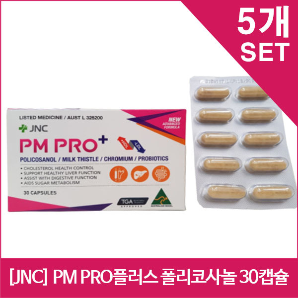 [JNC] PM PRO플러스 폴리코사놀 30캡슐 x5